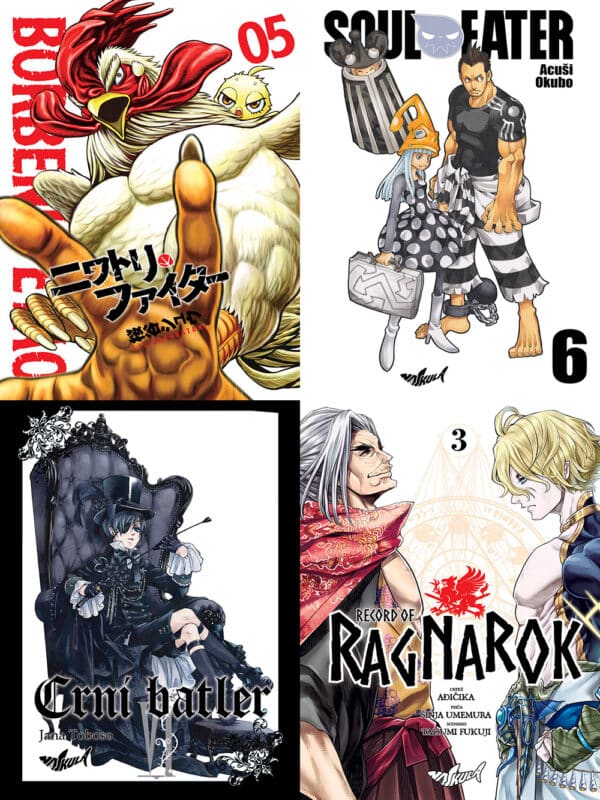 One Night Only komplet - Soul Eater 6 + Crni batler 6 + Borbeni petao 5 + Record of Ragnarok 3